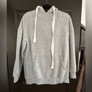 ZARA SMALL GRAY HOODIE PULL OVER S